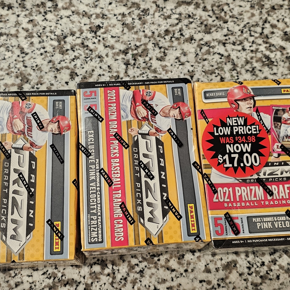 Panini Mosaic Blue Camo and Select Baseball Cards